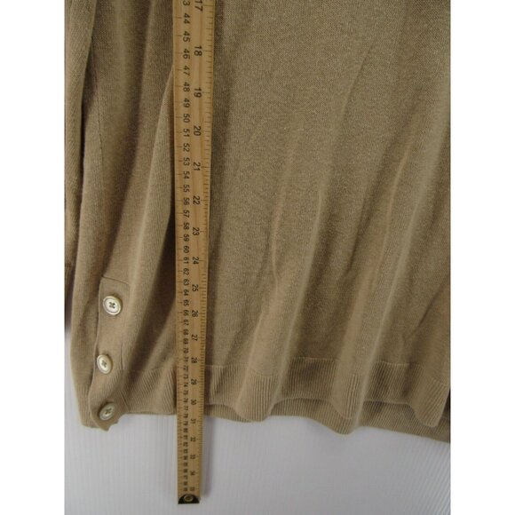 J Crew Sweater Large Linen Pullover Preppy V-Neck Lagenlook Cottage - Picture 4 of 10